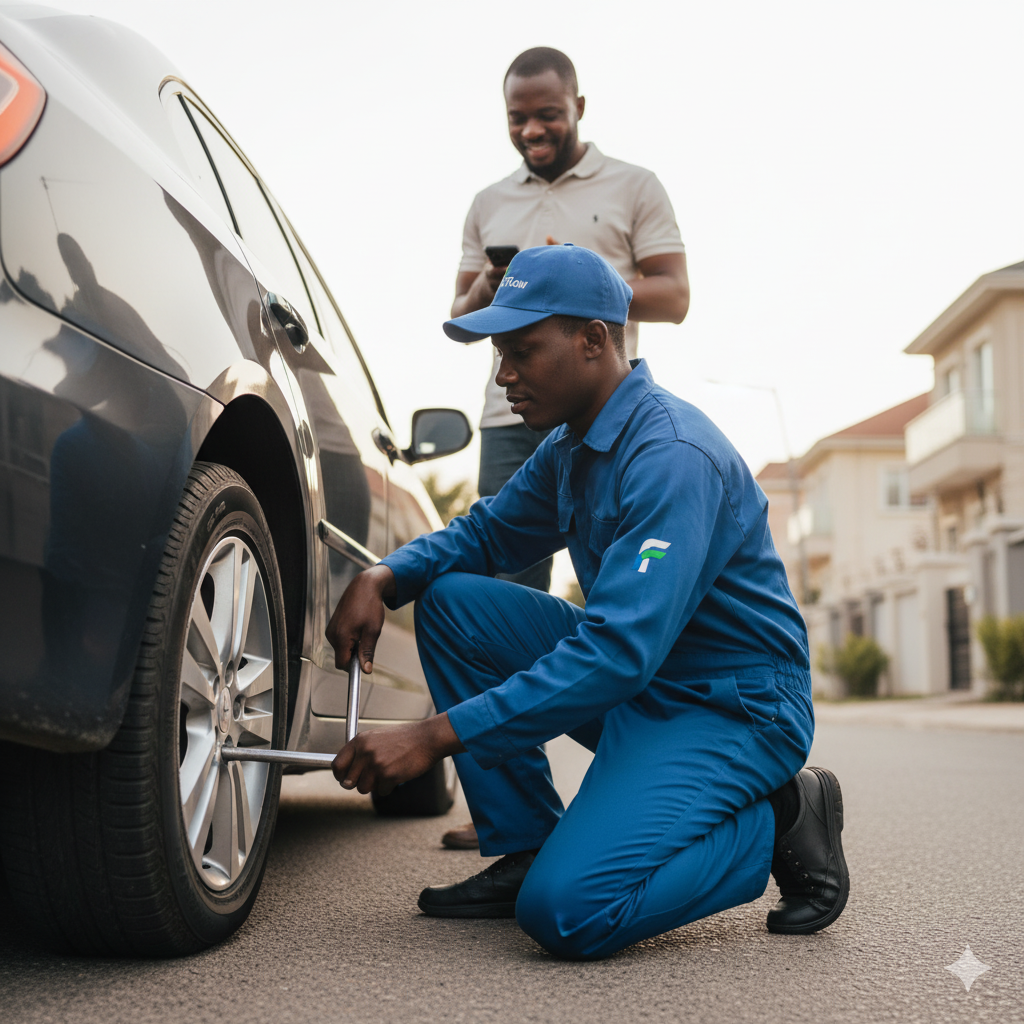 Tyre Change Assistance Image